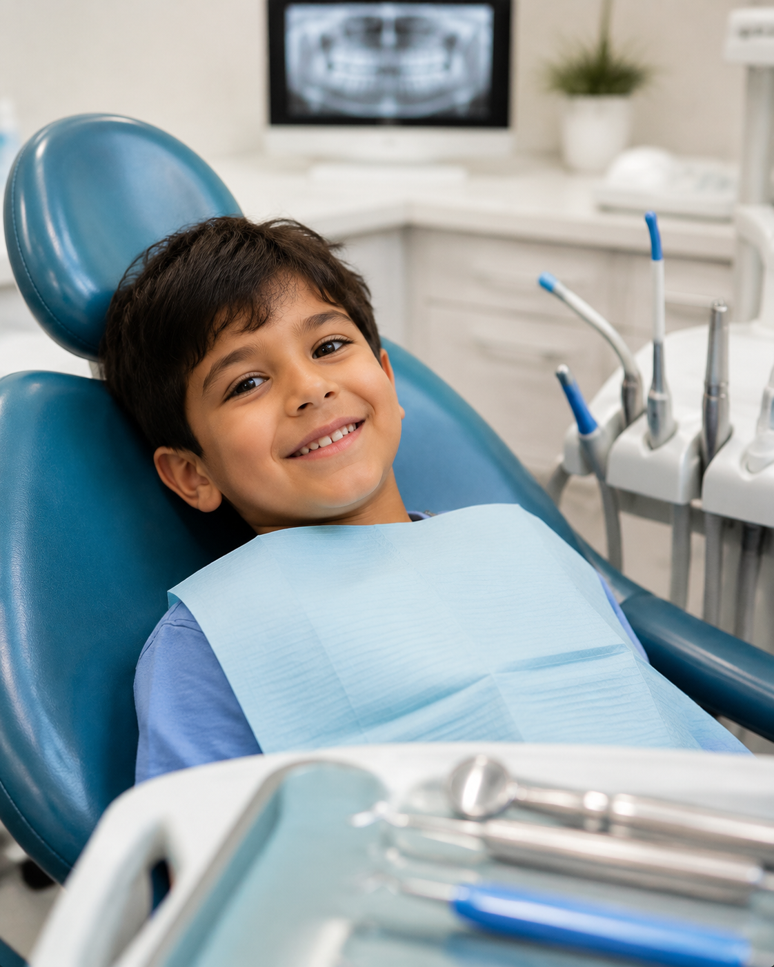 Child Receiving Care at Nitro Dentists